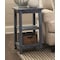 Alaterre Furniture Country Cottage 2 Shelf End Table, Blue Antique Finish ACCA02BA - alternate 5